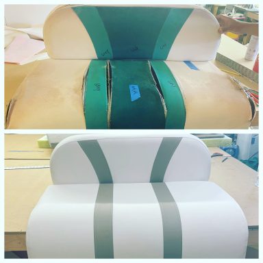 helm seat before and after